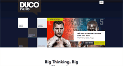 Desktop Screenshot of ducoevents.com